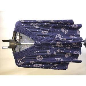 Torrid Women's Long Sleeve V-Neck Floral Print Top